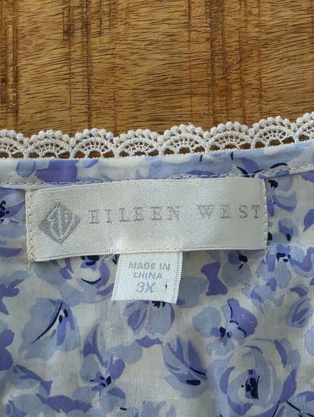 Eileen West floral sweetheart neck nightgown Size 3X - Picture 12 of 16